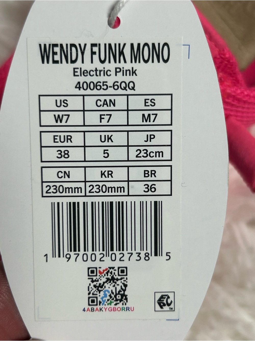 Hey Dude Women's Wendy Funk Mono Electric Pink - Picture 5 of 5